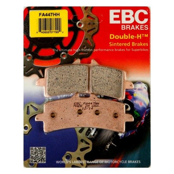 EBC Double-H Sintered Metal Brake Pads FA447HH 2 Packs - Enough for 2 Rotors